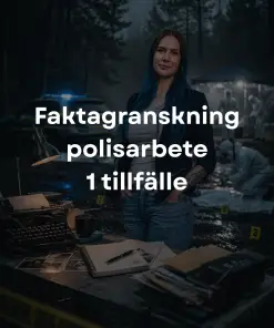 Faktagranskning polisarbete - 1 tillfälle