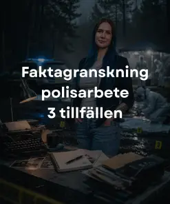 Faktagranskning polisarbete - 3 tillfällen